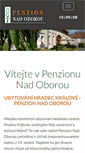 Mobile Screenshot of penzion-nad-oborou.cz